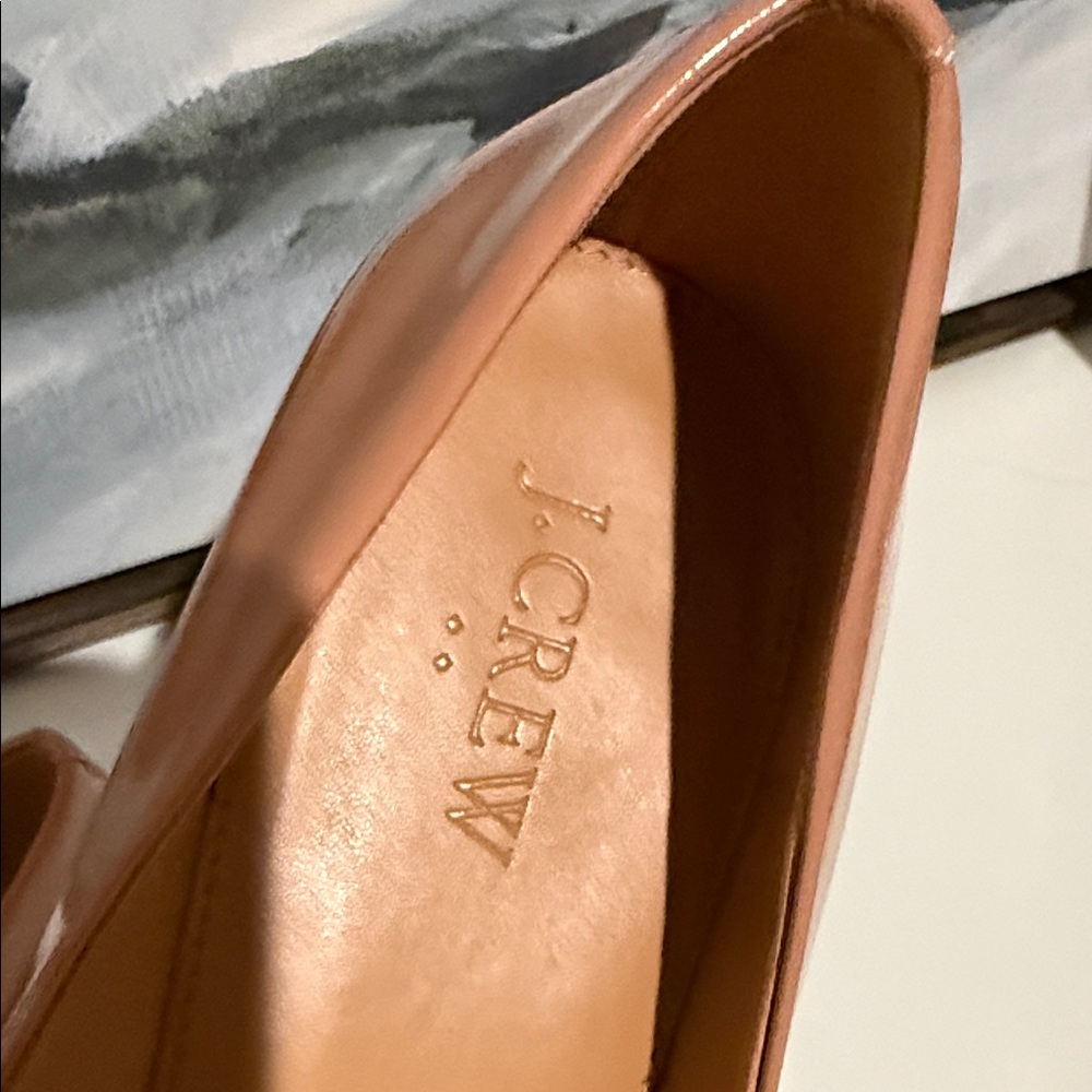 J Crew Classic Patent Leather Ballet Flats in Blush - Size 8.5 NWT - Picture 3 of 4